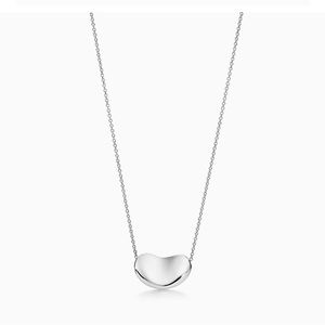 Tiffany and Co. Elsa Peretti Bean Design Necklace, Authentic, Sterling Silver